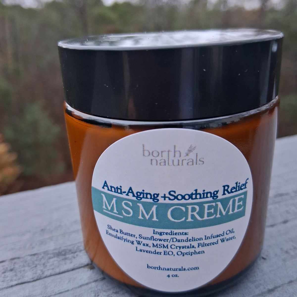 MSM CREME - Anti-Aging + Soothing Relief + Nourishing – Borth Naturals