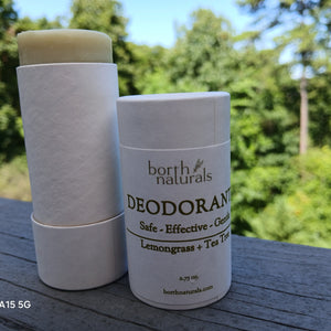 Natural deodorant - aluminium free. emongrass + Tea Tree.