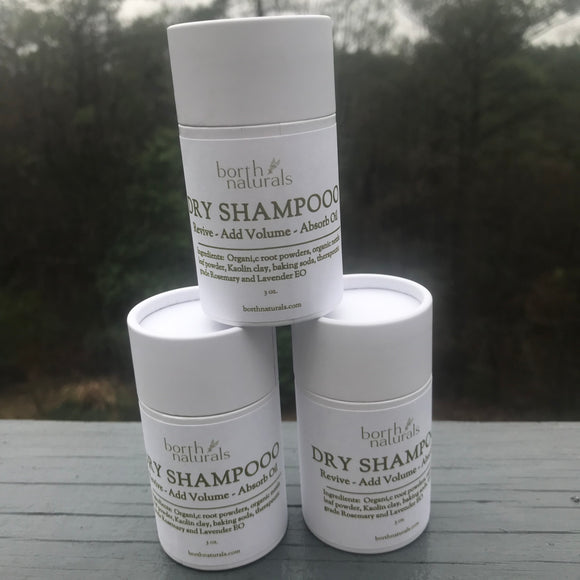 Natural dry shampoo for healthy scalp and hair. 