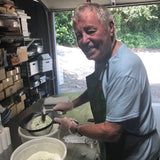 Ray at work making sooting body powders