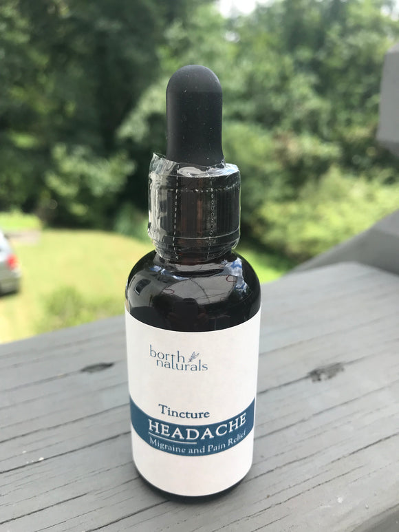 TINCTURE - HEADACHE RELIEF (Soothes Tension, Stress + Pain)