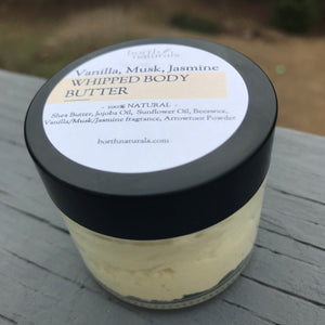 Body Butter (Whipped Shea Butter) - VANILLA, JASMINE, MUSK